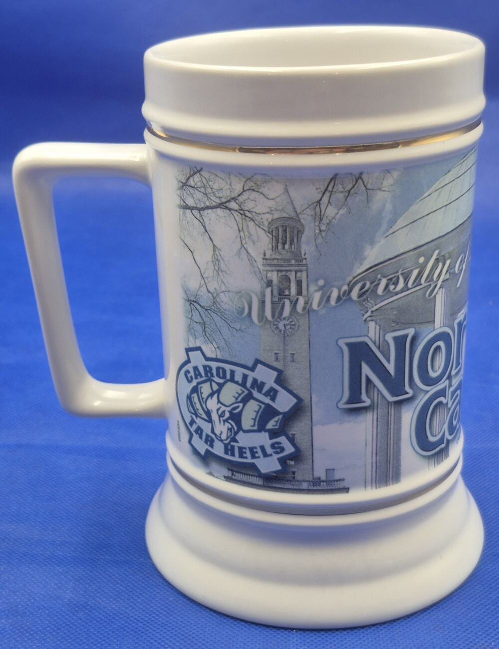 Vintage University of North Carolina UNC Stein Mug 6.5" Tall Xpres Corp 1996
